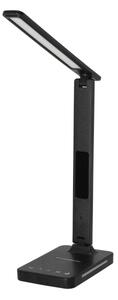 LED Stm. lampa s bezdr. nab. QI, displejom a USB portom LED/7W/230V 3000-6000K