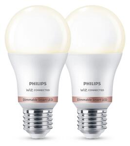SADA 2x LED Stmievateľná žiarovka Philips A60 E27/8W/230V Wi-Fi
