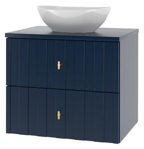 Drevko Kúpeľňová skrinka s umývadlom Elegante 07 - modrá