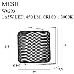 Maxlight MESH | Nástenné sieťové svietidlo