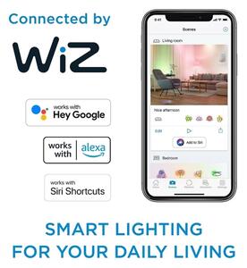 SADA 2x LED Stmievateľná žiarovka Philips A60 E27/8W/230V Wi-Fi