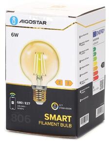 LED Stmievateľná žiarovka FILAMENT G80 E27/6W/230V 2700-6500K Wi-Fi - Aigostar