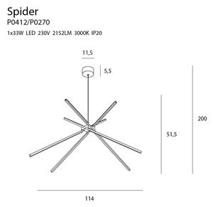 Maxlight SPIDER | Závesné dizajnové svietidlo