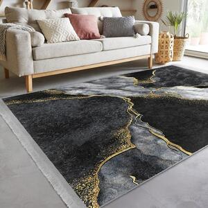 Čierny koberec behúň 80x200 cm - Mila Home