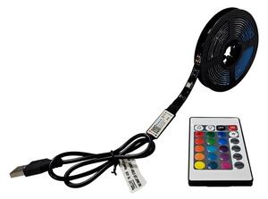 LED RGB Stmievateľný pásik LED/6W/5V USB 2 m + diaľkové ovládanie