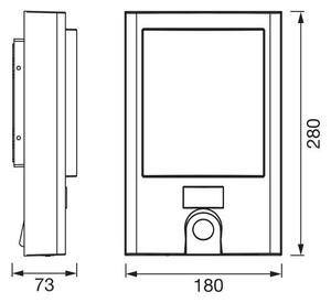 Ledvance - LED Vonkajšie svietidlo so senzorom a kamerou LED/22W/230V IP44 Wi-Fi