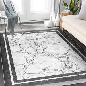 Bielo-sivý koberec behúň 80x200 cm - Mila Home