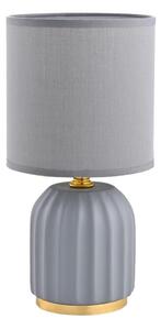 Zuma Line HS8723-GR - Stolná lampa 1xE14/40W/230V šedá/zlatá