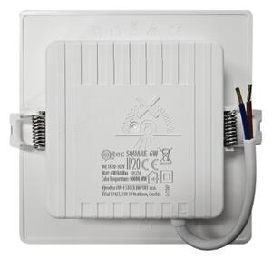 LED Podhľadové svietidlo SQUARE LED/6W/230V 4000K 12x12 cm biela