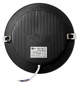 LED Podhľadové svietidlo CIRCLE LED/18W/230V 4000K pr. 22 cm čierna