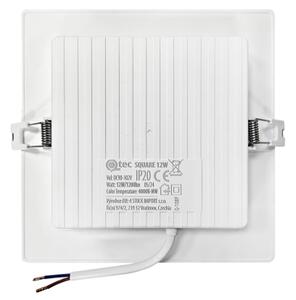 LED Podhľadové svietidlo SQUARE LED/12W/230V 4000K 17x17 cm biela