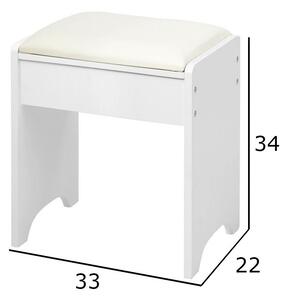 Kozmetická stolička 34 x 22 x 33 cm BC HT-CH