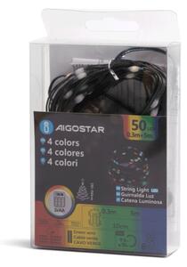 Aigostar - LED Vonkajšia reťaz 50xLED/8 funkcií 3xAA 5,3m IP44 viacfarebná
