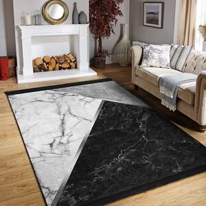 Bielo-čierny koberec behúň 80x200 cm - Mila Home