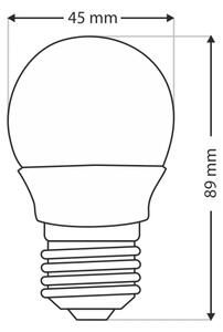 LED Žiarovka G45 E27/6W/230V 6500K