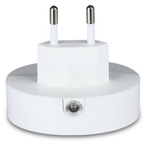 LED Nočné svetlo so senzorom súmraku do zásuvky 2xUSB LED/0,45W/230V 3000K