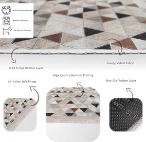Sivo-béžový koberec behúň 80x200 cm - Mila Home