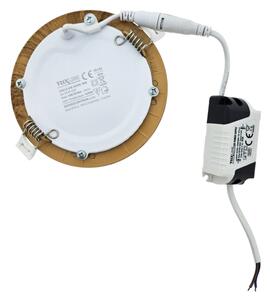 LED Podhľadové svietidlo CIRCLE LED/6W/230V 4200K pr. 11,8 cm hnedá
