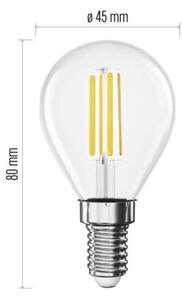 LED žiarovka FILAMENT E14/3,8W/230V 4000K
