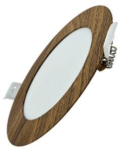 LED Podhľadové svietidlo CIRCLE LED/6W/230V 4200K pr. 11,8 cm hnedá