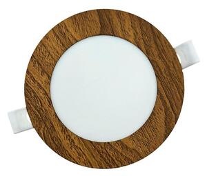 LED Podhľadové svietidlo CIRCLE LED/6W/230V 4200K pr. 11,8 cm hnedá