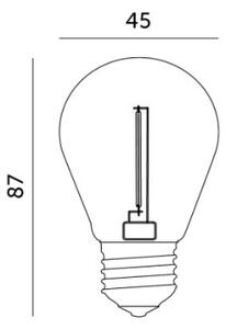 LED Žiarovka FILAMENT ST45 E27/1W/230V 2700K