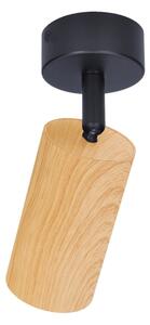 Brilagi - Bodové svietidlo SELE 1xGU10/30W/230V čierna/dekor duba