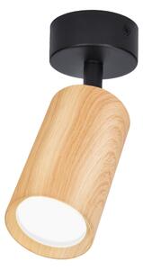 Brilagi - Bodové svietidlo SELE 1xGU10/30W/230V čierna/dekor duba