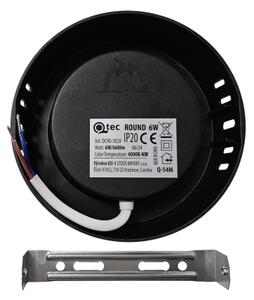 LED Stropné svietidlo ROUND LED/6W/230V 4000K pr. 12,1 cm čierna