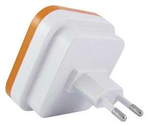 LED nočné svetlo so senzorom súmraku, LED/0,5 W/230 V, oranžové