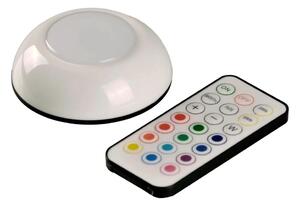 LED RGBW Osvetlenie nábytku LED/0,5W/4,5V 3xAAA biela+ diaľkové ovládanie