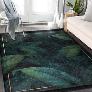 Tmavozelený koberec behúň 80x200 cm – Mila Home
