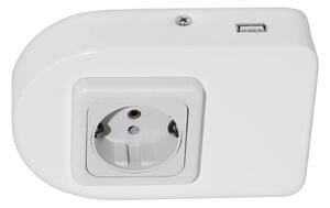 Eglo 94663 - Podlinková zásuvka SCHUKO vr.USB TAXANO