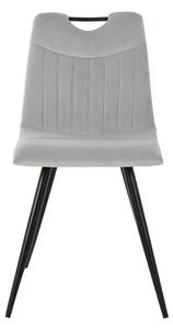 Jedálenská stolička URFI svetlosivá/čierna