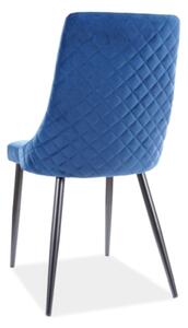 Jedálenská stolička PAONU modrá/čierna