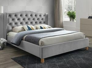 Manželská posteľ ASPEN Velvet | 160x200 cm Farba: Bordová / Bluvel 59