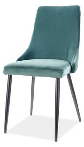 Jedálenská stolička PAONU zelená/čierna