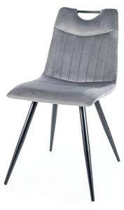 Jedálenská stolička URFI sivá/čierna