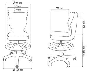 Detská stolička PETIT 3 | biela podnož Visto 8