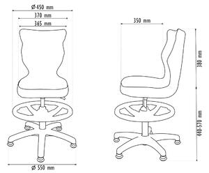 Detská stolička PETIT 4 | biela podnož Storia 31