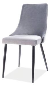 Jedálenská stolička PAONU sivá/čierna