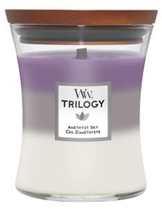 Vonná sviečka WoodWick - Trilogy Amethyst Sky 275 g
