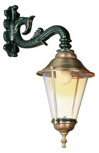 Hoorn - Vonkajšie nástenné svietidlo, spodná zásuvka, zelené