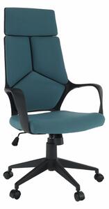 Kancelárska stolička VOYAGER – látka, modrá / zelená