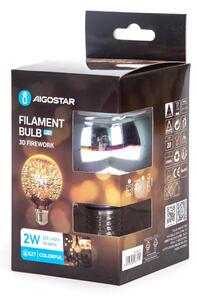 LED 3D Dekoračná žiarovka E27/2W/230V - Aigostar