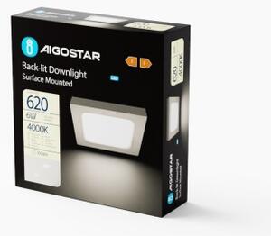 Aigostar - LED Stropné prisadené svietidlo LED/6W/230V 12,2x12,2 cm 4000K biela