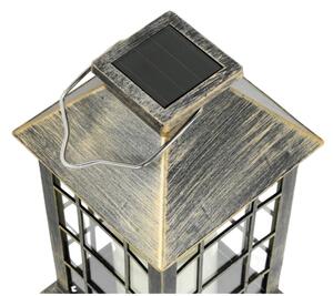 LED Solárne závesné svietidlo LED/0,02W/1,2V 1xAA 2700K IP44 patina