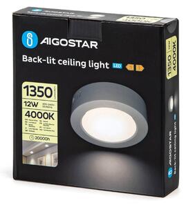Aigostar - LED Stropné prisadené svietidlo LED/12W/230V pr. 17,4 cm 4000K biela