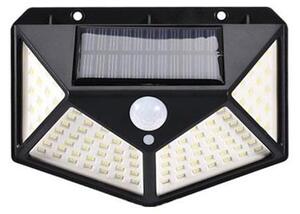 LED solárne nástenné svietidlo so senzorom LED/1W/3,7V 6500K IP44 1200 mAh