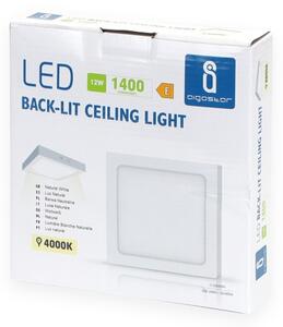 Aigostar - LED Stropné prisadené svietidlo LED/12W/230V 17,3x17,3 cm 4000K biela